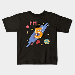 i'm 5 - 5th birthday T-shirt Kids T-Shirt